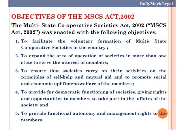 Management Of Co-Operatives